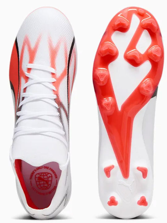 PUMA Match Футболни Обувки с Бутони Бели