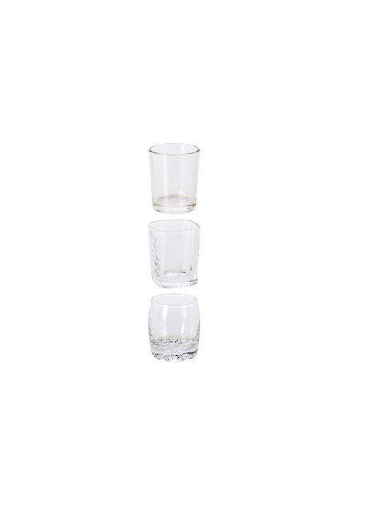 Excellent Houseware Schnapsgläser aus Glas 80ml 3Stück