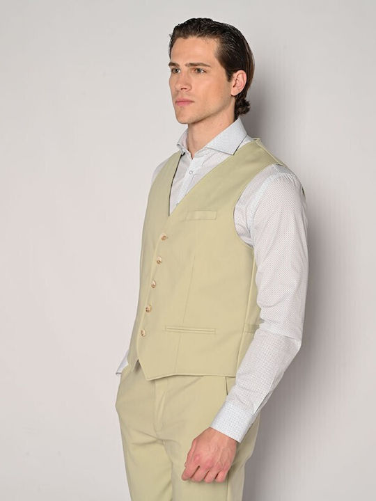 Sogo Men's Vest Slim Fit Mint