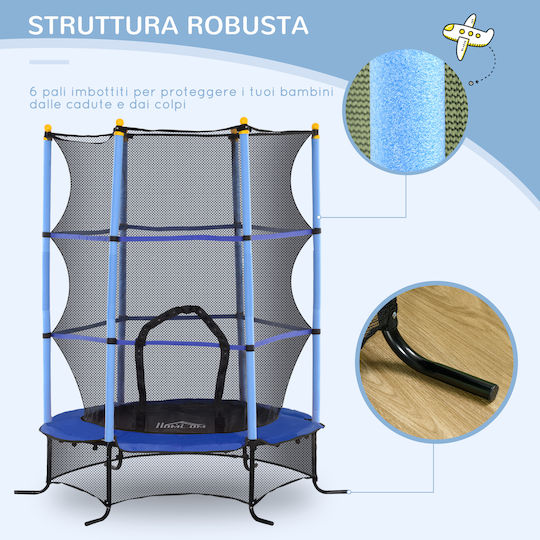 HomCom Trampolină pentru copii Diametru 160cm cu Net