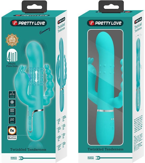 Pretty Love Cammy 4 IN 1 Vibrator Rabbit Light Blue