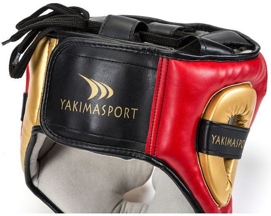 Yakimasport Adult Full Face Boxing Headgear Synthetic Leather Black