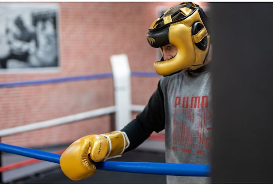 Yakimasport Adult Full Face Boxing Headgear Synthetic Leather Black