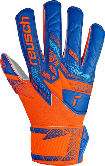 Reusch Attrakt Solid Finger Support Kids Goalkeeper Gloves Multicolour