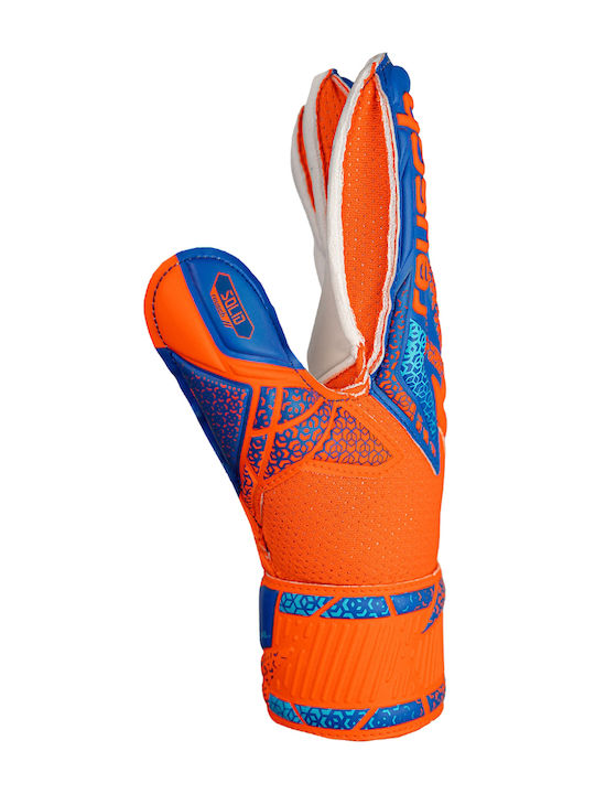 Reusch Attrakt Solid Finger Support Kids Goalkeeper Gloves Multicolour