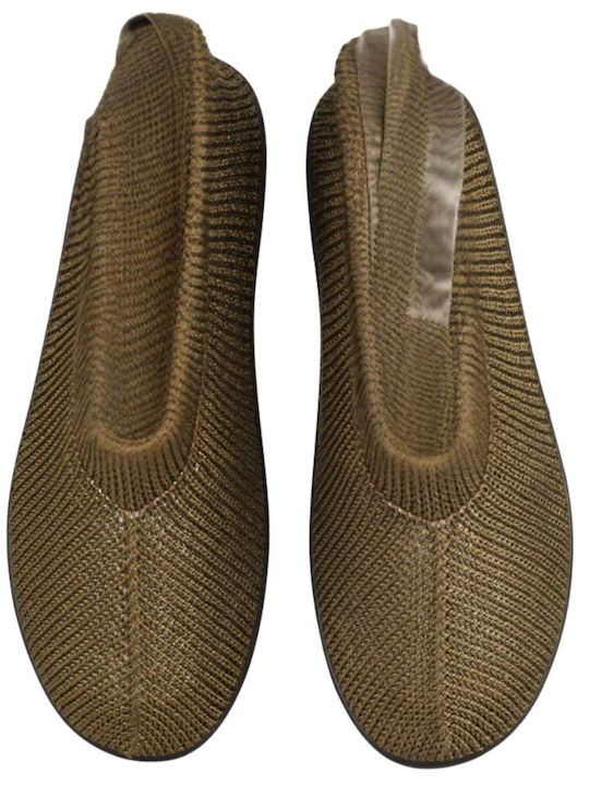 Ανατομικά Γυναικεία Slip-On Πάνινα Χακί