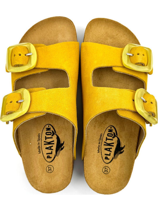 Sandale Casual Damă Flatforme Ocru