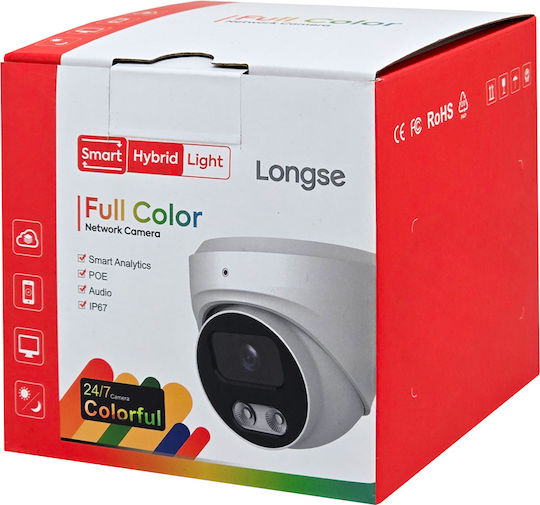 Longse CMSBKL5RC-28PM IP Κάμερα Παρακολούθησης Full HD+ 5MP Αδιάβροχη με Μικρόφωνο και Φακό 2.8mm