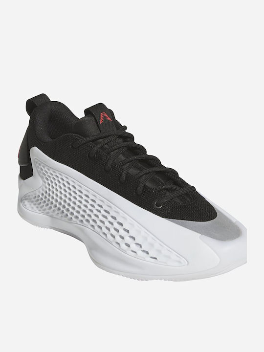 Anthony Edwards 1 Low Niedrige Basketballschuhe Cloud White / Core Black / Lucid Red
