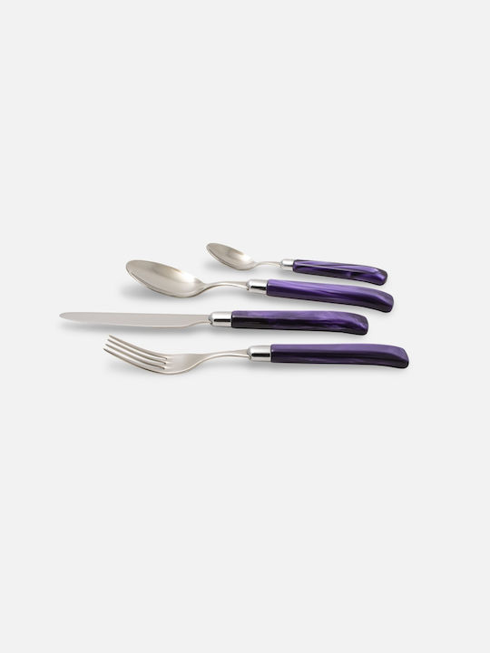 Rivadossi Sandro Giada Cutlery Set Stainless Purple 24pcs