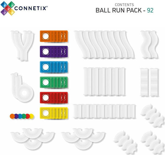 Connetix Παιχνίδι Κατασκευών Πλαστικό Rainbow για Παιδιά 3+ Ετών