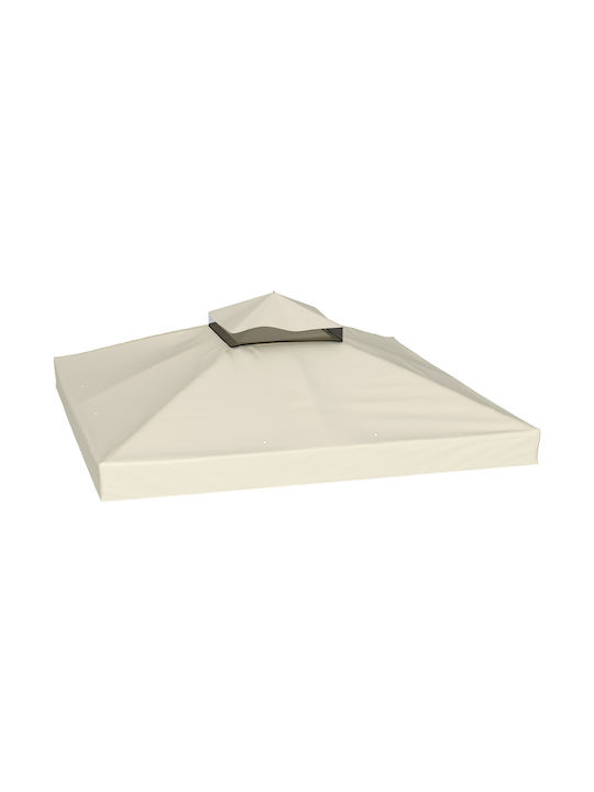 Outsunny Garden Freestanding Gazebo Beige 3x3cm