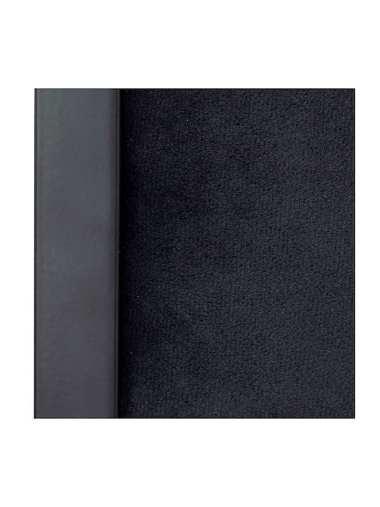 Foldable Kitchen Metallic Chair Noir 47x43x79cm