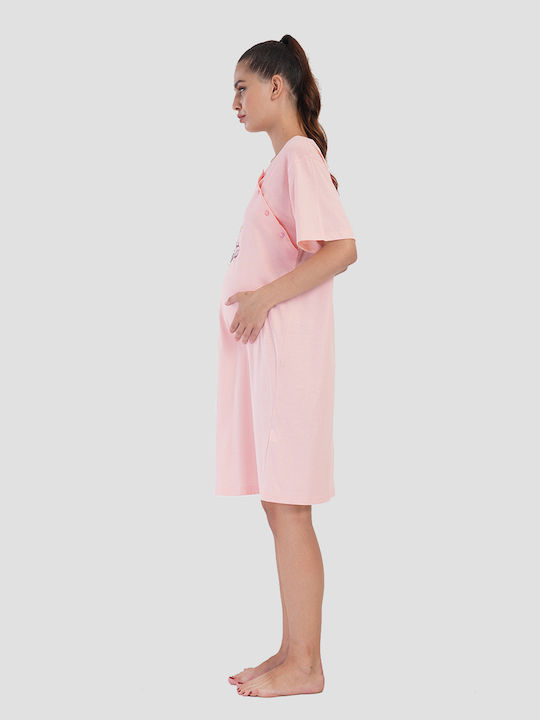 Vienetta Secret Nightgown Maternity & Nursing Pink