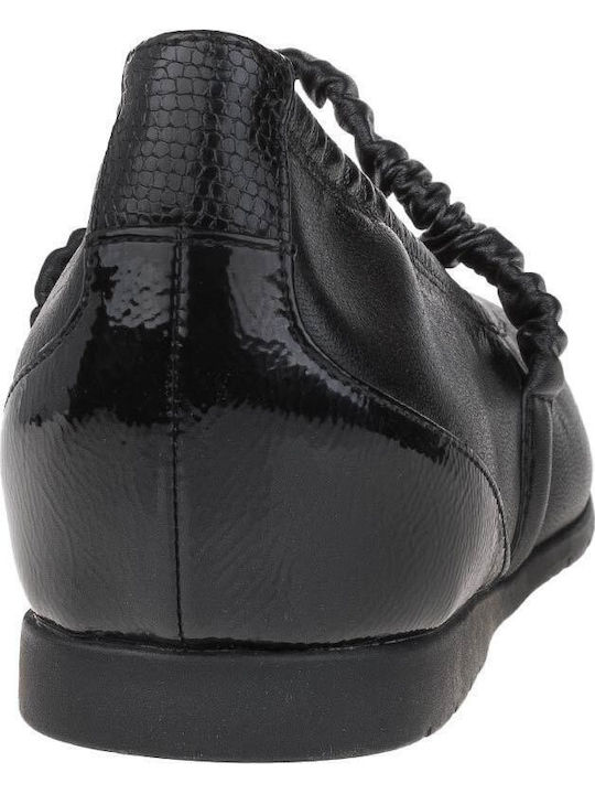 Leather Ballerinas Black