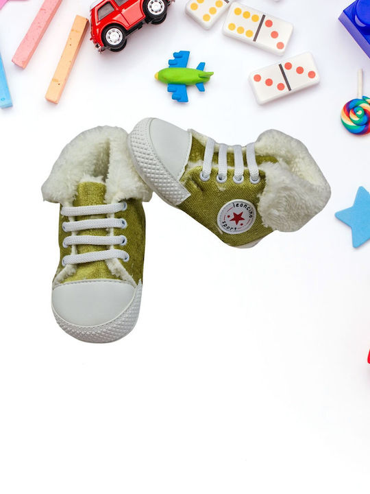 Esthisis Βρεφικά Sneakers Αγκαλιάς Πράσινα