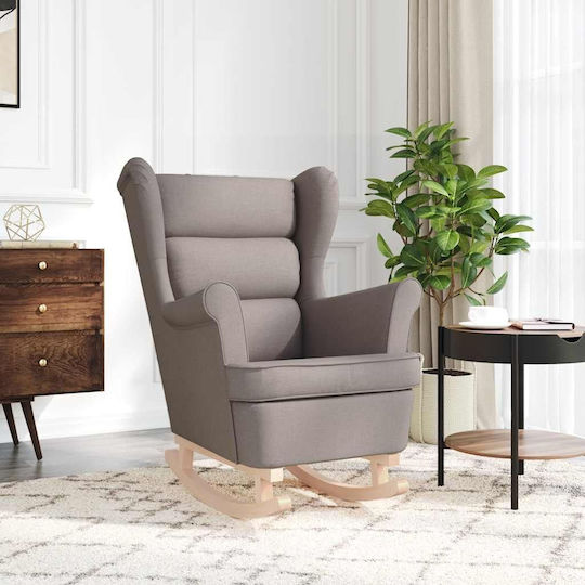 Πολυθρόνα Κουνιστή Taupe 74x90x102cm
