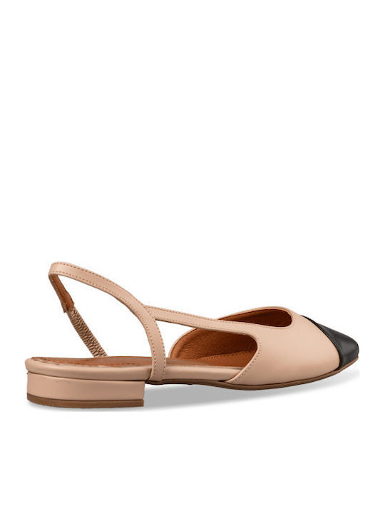 Γυναικείες Μπαλαρίνες Slingback σε Μπεζ Χρώμα