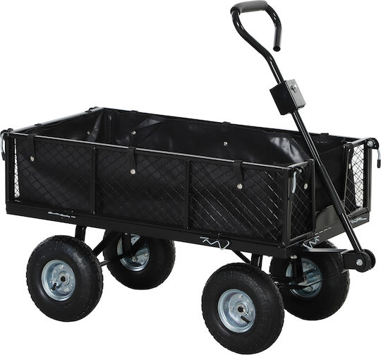 Καρότσι Κήπου Μεταλλικό Τετράτροχο 114lt 25x25x54εκ.