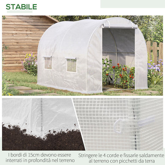 Outsunny 845-155WT Greenhouse Tunnel 3x2x1.9m