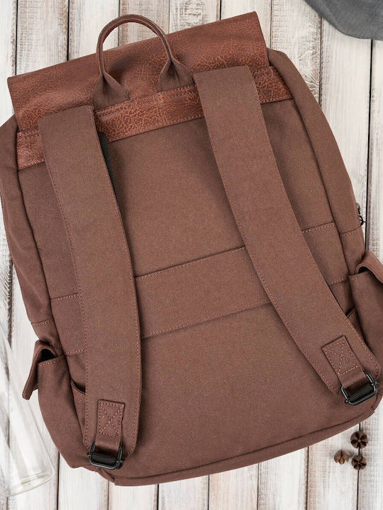 Herren Schulrucksack A4 Laptop Reise Arbeit Vegan Paolo Peruzzi E-22-br