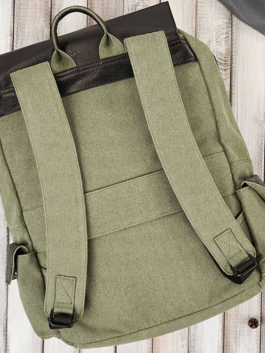 Herren Schulrucksack A4 Laptop Reise Arbeit Vegan Paolo Peruzzi E-22-gr