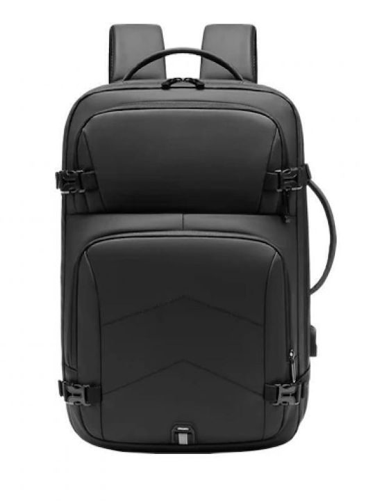 15.6 Inch Laptop Backpack Minglu 20-39l Usb Port Waterproof Unisex Dimensions 320 X 110 X 450 Black