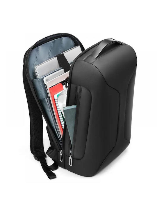 Laptop Tablet Backpack 15.6 Inch Laptop 9.7 Inch Tablet Minglu 20-35 L Tsa Lock Usb Micro Usb Port Anti-theft System Waterproof Oxford Material Unisex Spacious Black