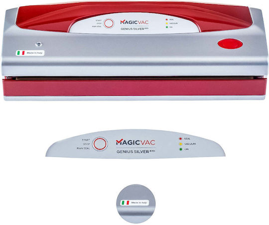 Aparat de Vidat Magic Vac Genius Argintiu Roșu Vidare Uscată Roșu