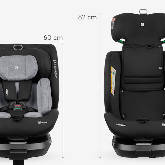 Kikka Boo i-Orbit Baby Car Seat i-Size with Isofix Dark Grey