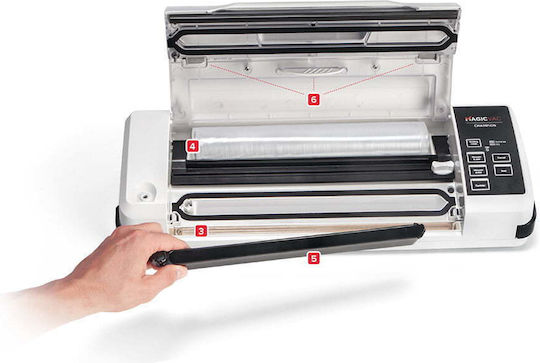 Vacuum Sealer Magic Vac Champion Dry Wet Sealing White