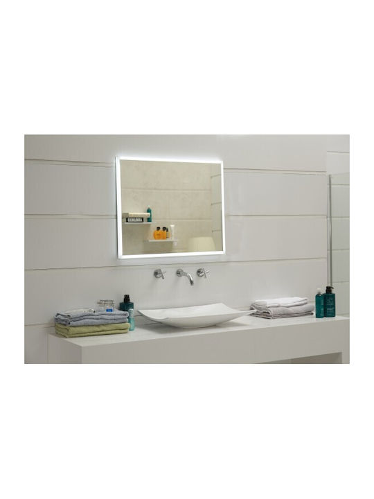 Oglindă Baie Inter Ceramic Zara Icl 1498 cu Iluminare LED Ecran Tactil Încălzitor