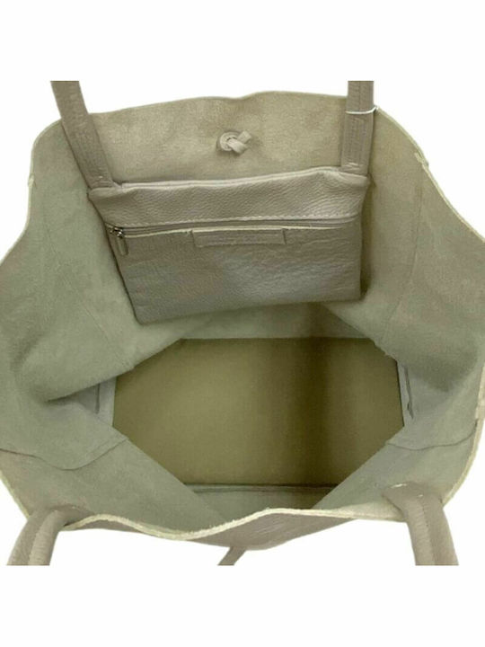 Kauf Leder Damentasche Rucksack Gray