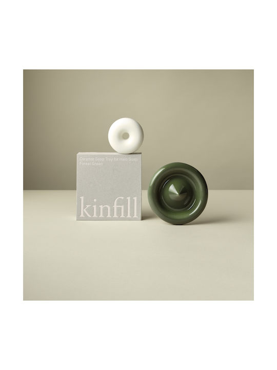 Ceramic Soap Dish Kinfill Ø13 Cm Green