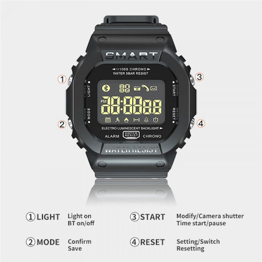 Lokmat EX16T 40mm Smartwatch (Μαύρο)