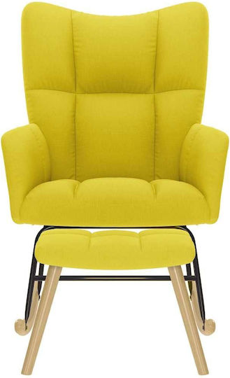 С поставка за крака Жълт 61x78x95см