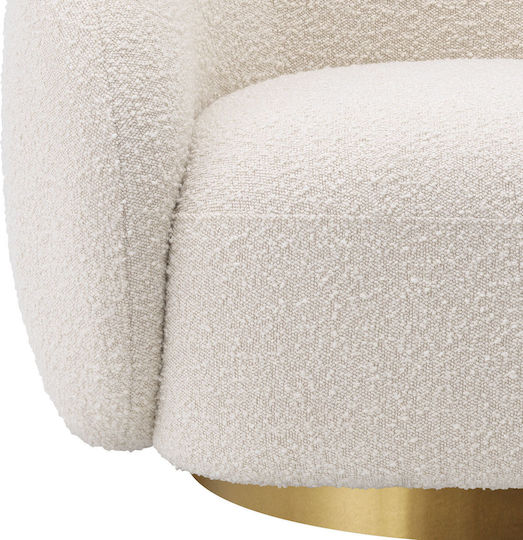 Brice Sessel White / Gold 96x85x72cm