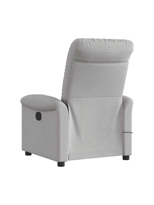 Relax Armchair Massage Cloud Grey 77x91.5x96cm