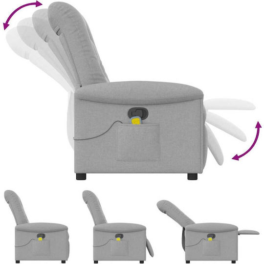 Fotoliu Relax Masaj Cloud Grey 77x91.5x96cm
