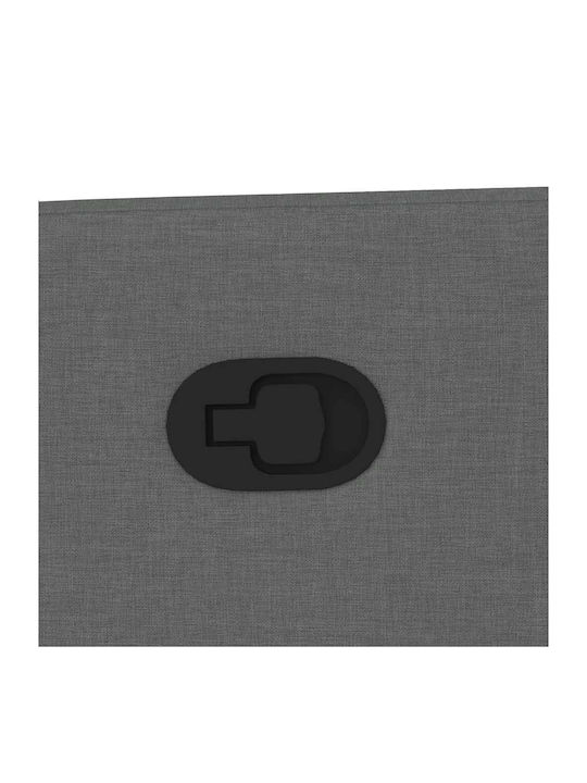 Dunkel Relaxsessel Friseurwaschbecken mit Fußhocker Dark Grey 50x54x100cm