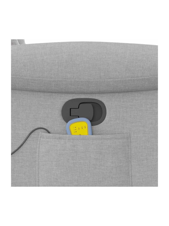Relax Armchair Massage Cloud Grey 77x91.5x96cm