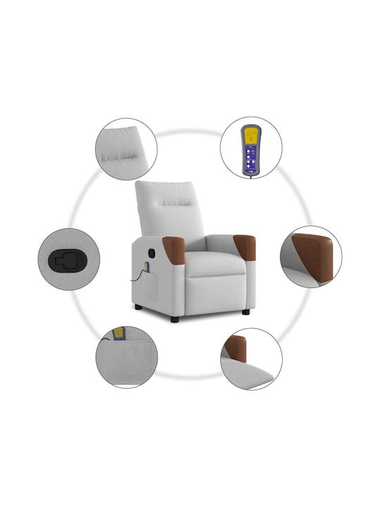 Πολυθρόνα Relax Massage Cloud Grey 69x86x100cm