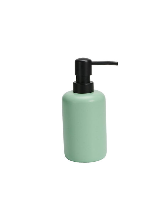 Inter Ceramic Mint Bathroom Accessory Set Icca 556 Lg Holder Cup Soap Dispenser Box Freestanding Polyresin 23x20x18cm Matte Mint 4 Pieces
