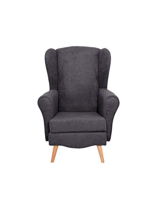 Classic Ohrensessel Gray 80x80x114cm
