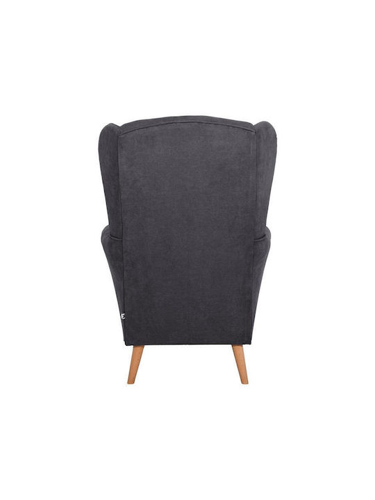 Classic Ohrensessel Gray 80x80x114cm
