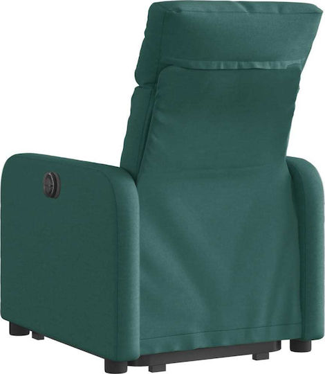 Πολυθρόνα Relax με Υποπόδιο Σκούρο Πράσινη 66x89.5x95.5cm