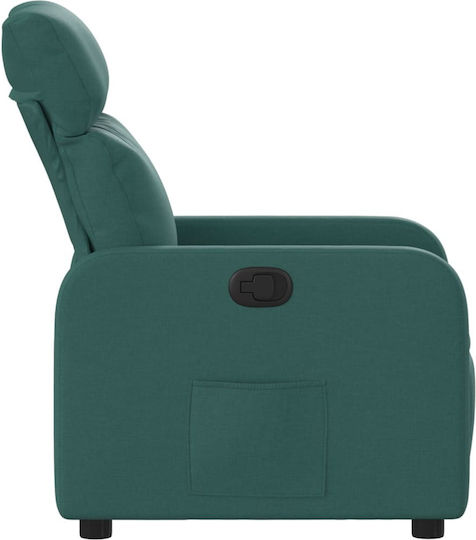 Фотьойл Relax С поставка за крака Dark Green 66x89.5x95.5см