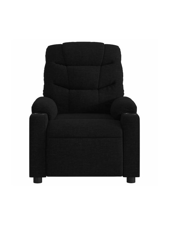 Relaxsessel mit Fußhocker Black 75.5x93x99.5cm