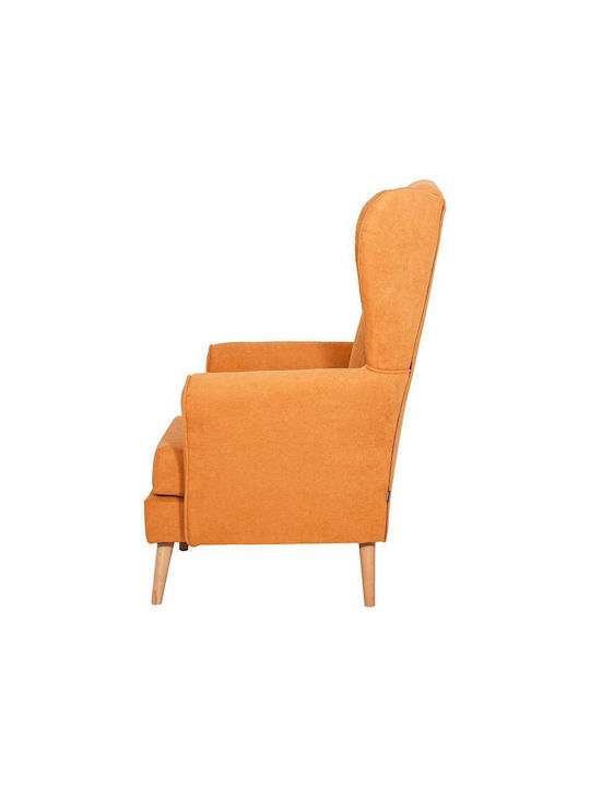 Classic Ohrensessel Gelb 80x80x114cm