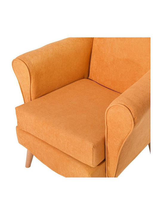 Classic Ohrensessel Gelb 80x80x114cm